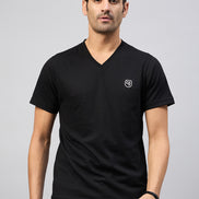 Black Solid T-Shirt