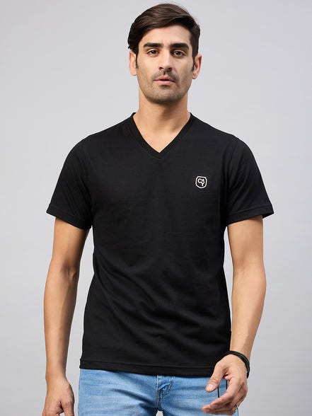Black Solid T-Shirt