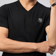Black Solid T-Shirt