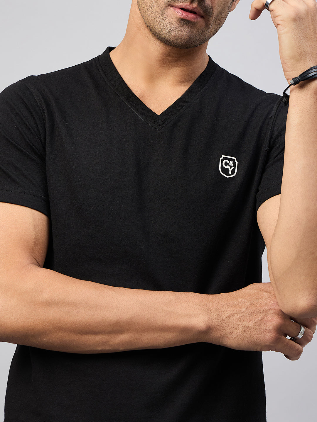 Black Solid T-Shirt