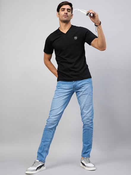 Black Solid T-Shirt