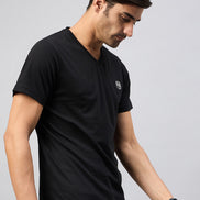 Black Solid T-Shirt