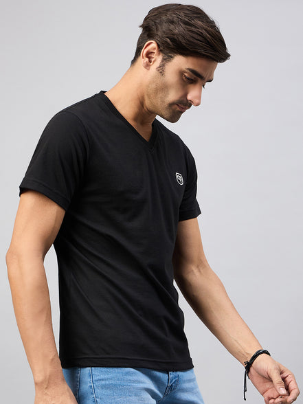 Black Solid T-Shirt