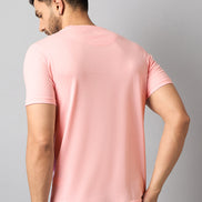 Peach Colorblocked T-Shirt