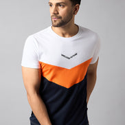 White Colorblocked T-Shirt