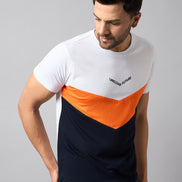 White Colorblocked T-Shirt