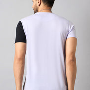 Purple Colorblocked T-Shirt