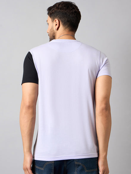 Purple Colorblocked T-Shirt