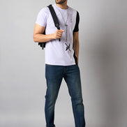 Purple Colorblocked T-Shirt