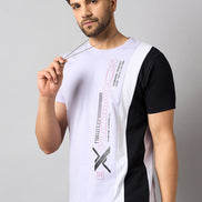 Purple Colorblocked T-Shirt