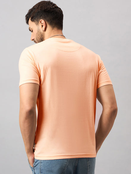 Peach Printed T-Shirt