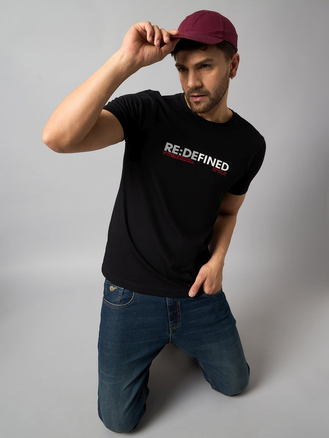 Black Printed T-Shirt