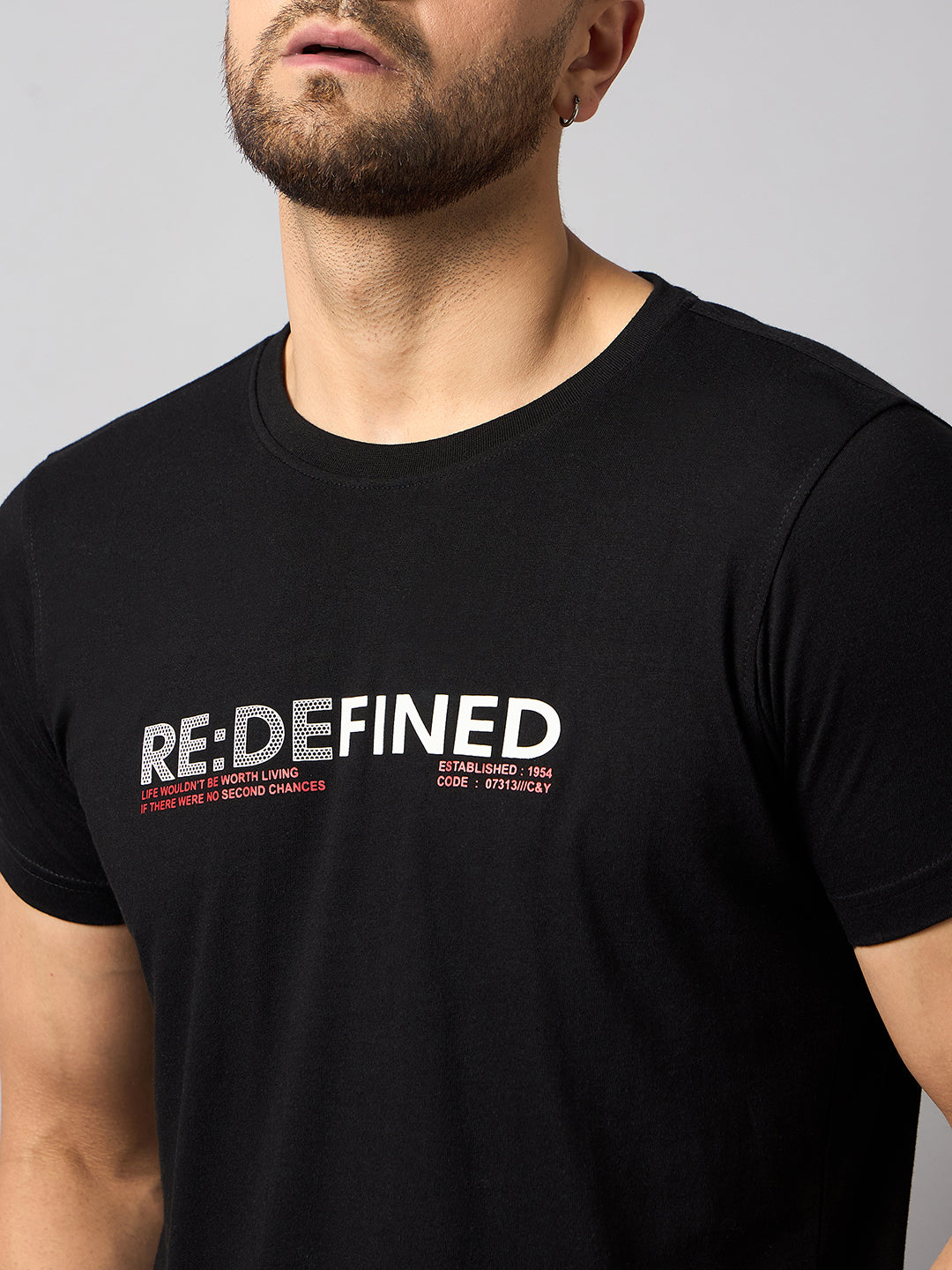 Black Printed T-Shirt