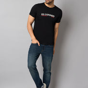 Black Printed T-Shirt