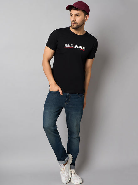 Black Printed T-Shirt
