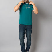 Teal Printed T-Shirt