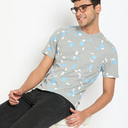 Light Grey Printed T-Shirt