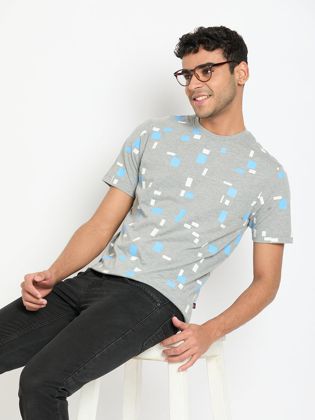 Light Grey Printed T-Shirt