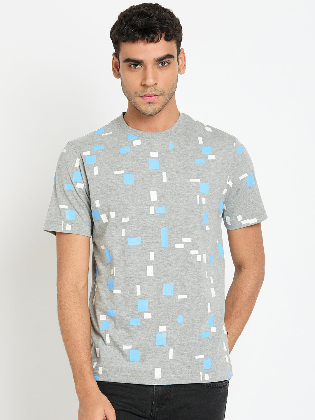 Light Grey Printed T-Shirt