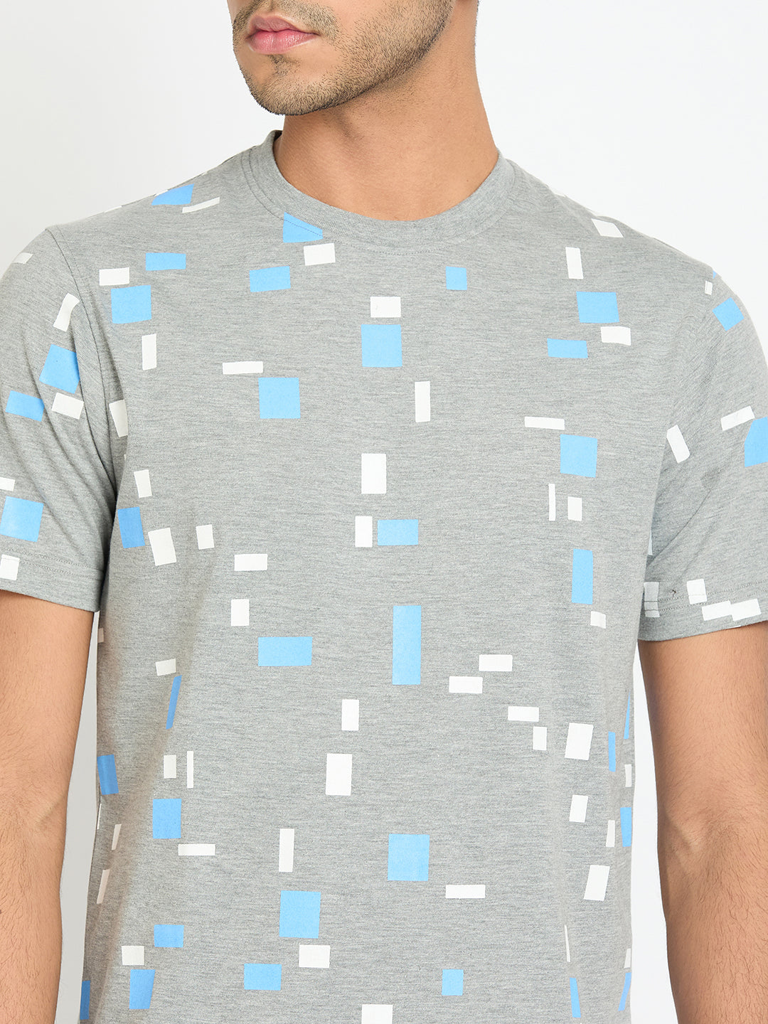 Light Grey Printed T-Shirt