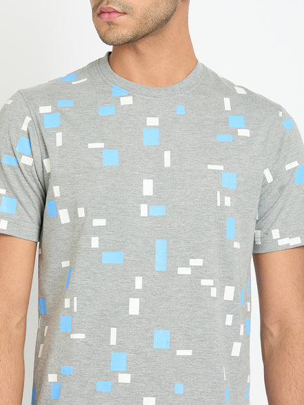 Light Grey Printed T-Shirt