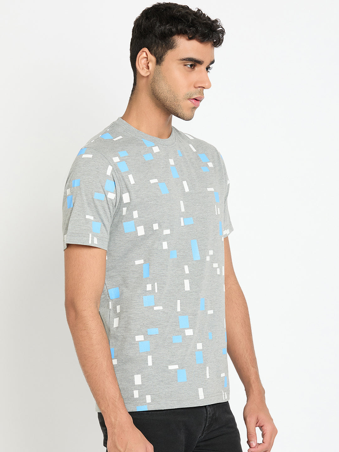 Light Grey Printed T-Shirt