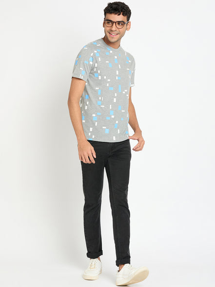 Light Grey Printed T-Shirt