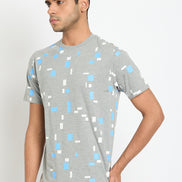 Light Grey Printed T-Shirt