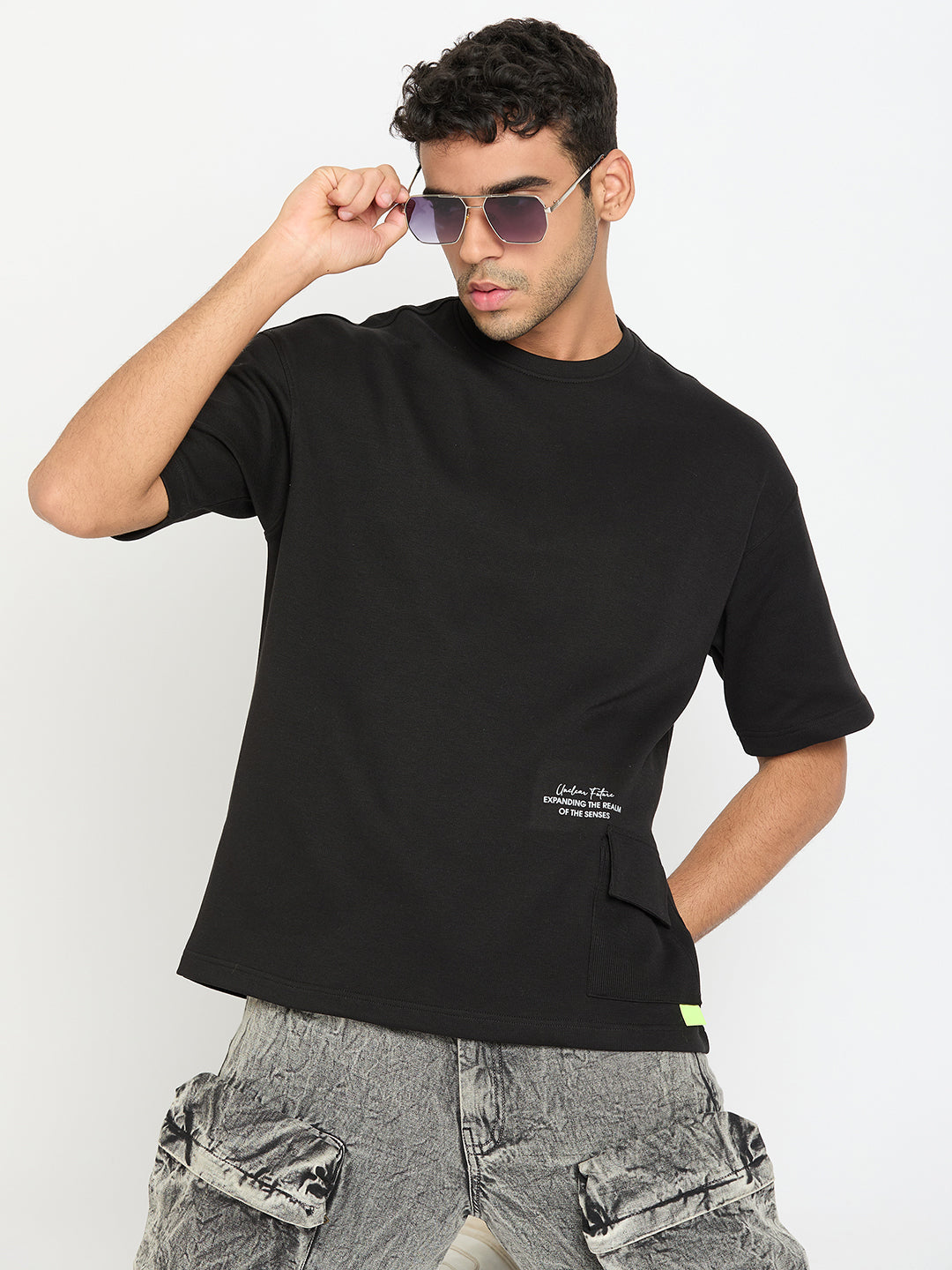 Black Printed T-Shirt