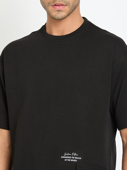 Black Printed T-Shirt