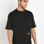 Black Printed T-Shirt
