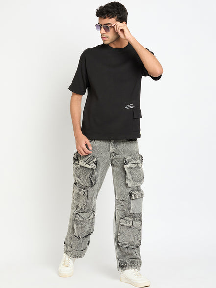 Black Printed T-Shirt