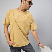 Beige Embroidery T-Shirt