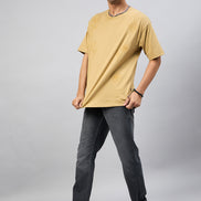 Beige Embroidery T-Shirt