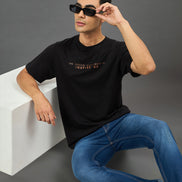 Black Round Neck T-Shirt