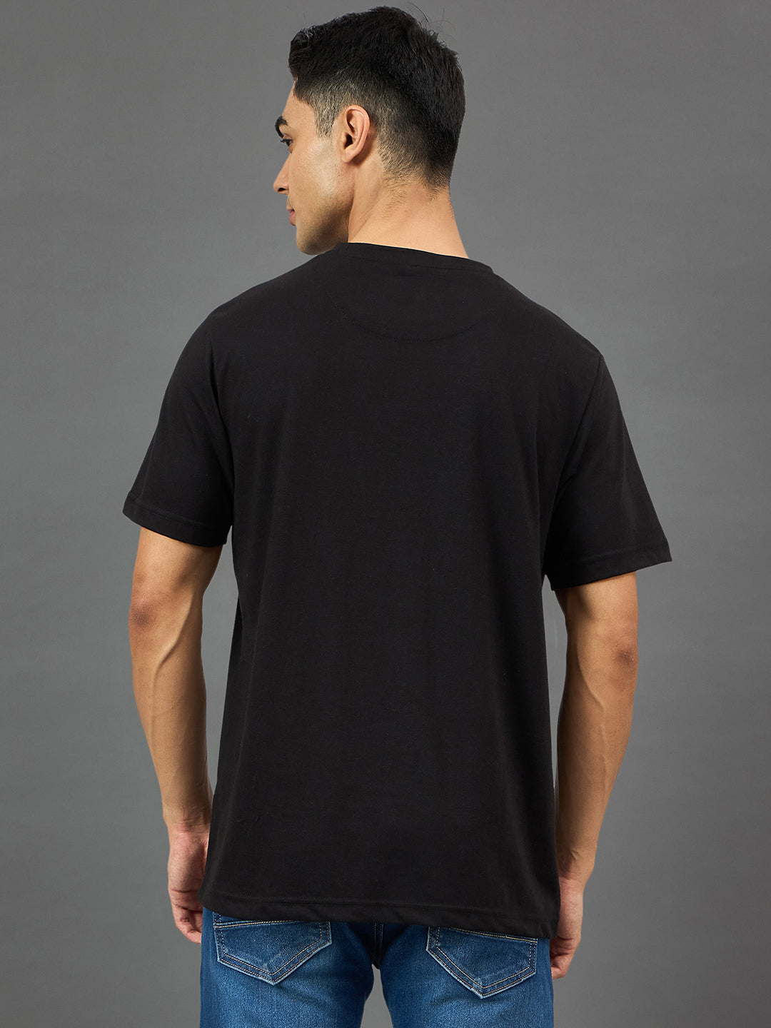 Black Round Neck T-Shirt
