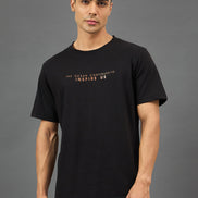 Black Round Neck T-Shirt