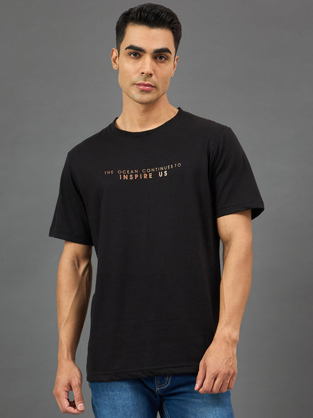 Black Round Neck T-Shirt
