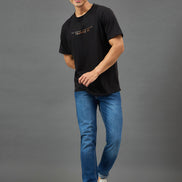 Black Round Neck T-Shirt