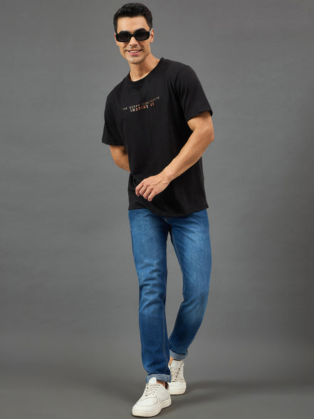 Black Round Neck T-Shirt