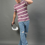 Lavender Striped T-Shirt