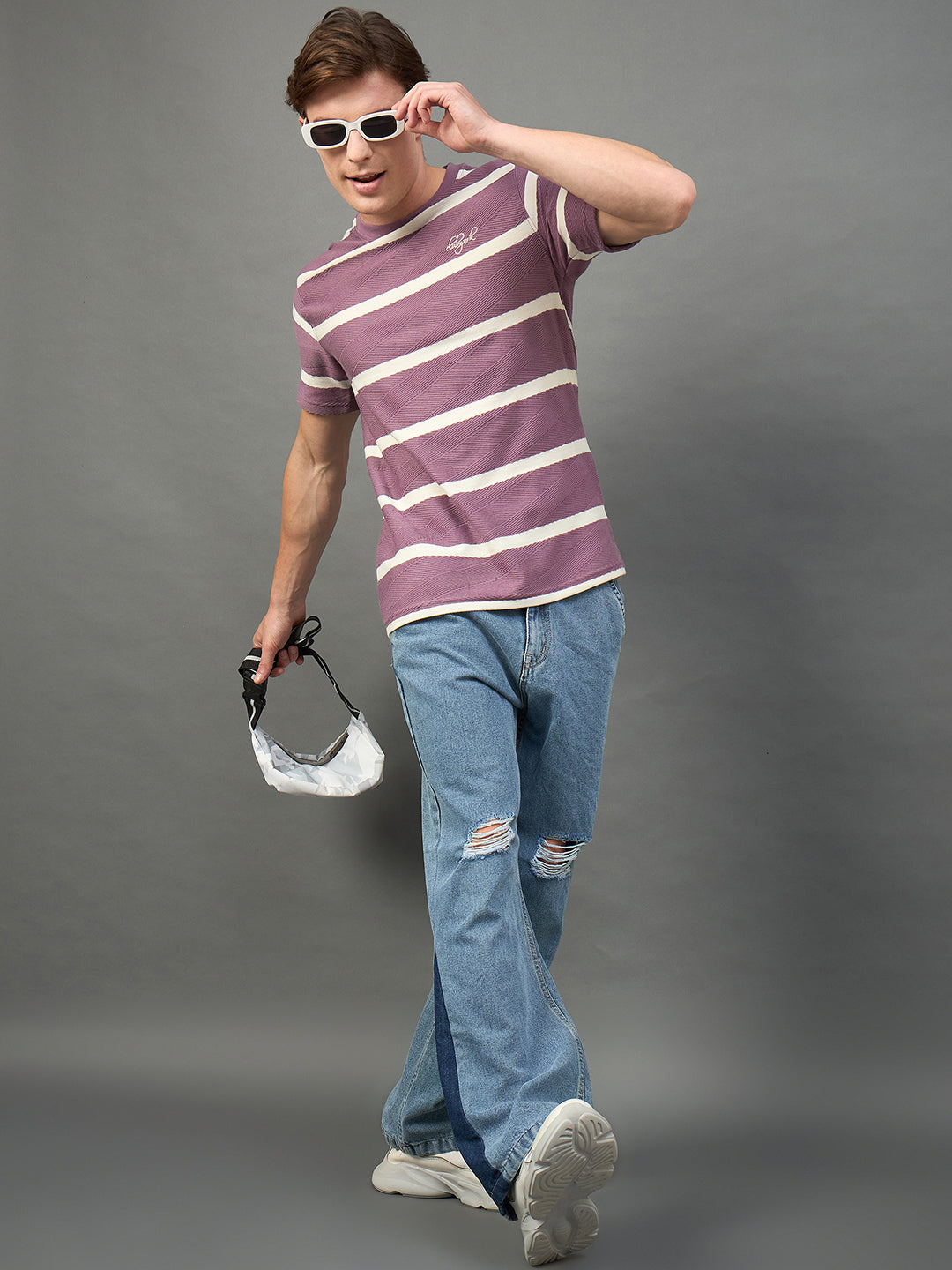 Lavender Striped T-Shirt