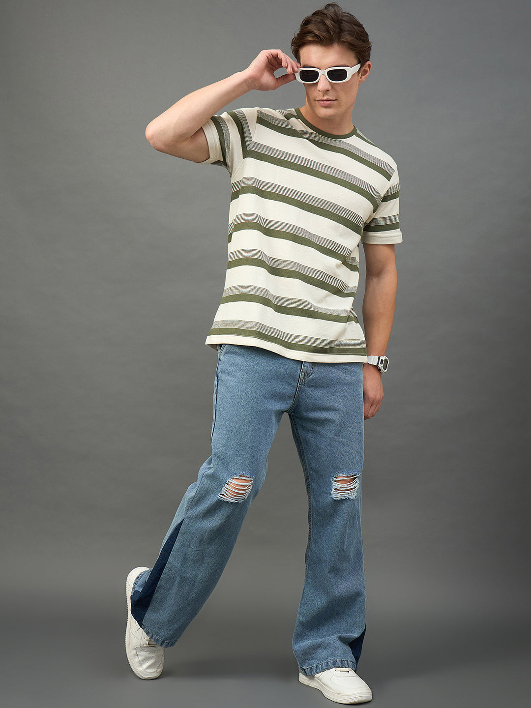 White Striped T-Shirt