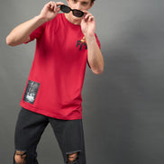 Red Printed T-Shirt