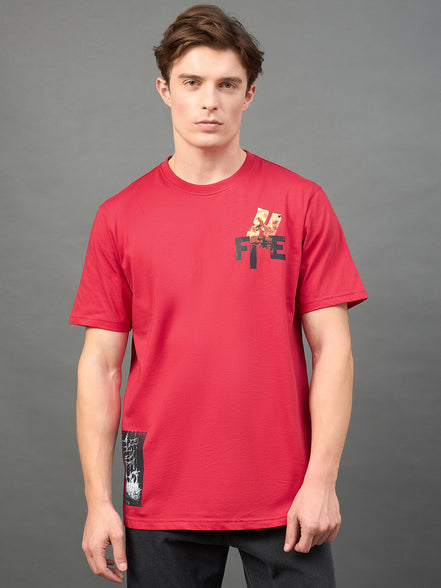 Red Printed T-Shirt