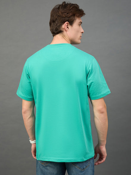 Sea Green Printed T-Shirt