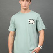 Green Printed T-Shirt