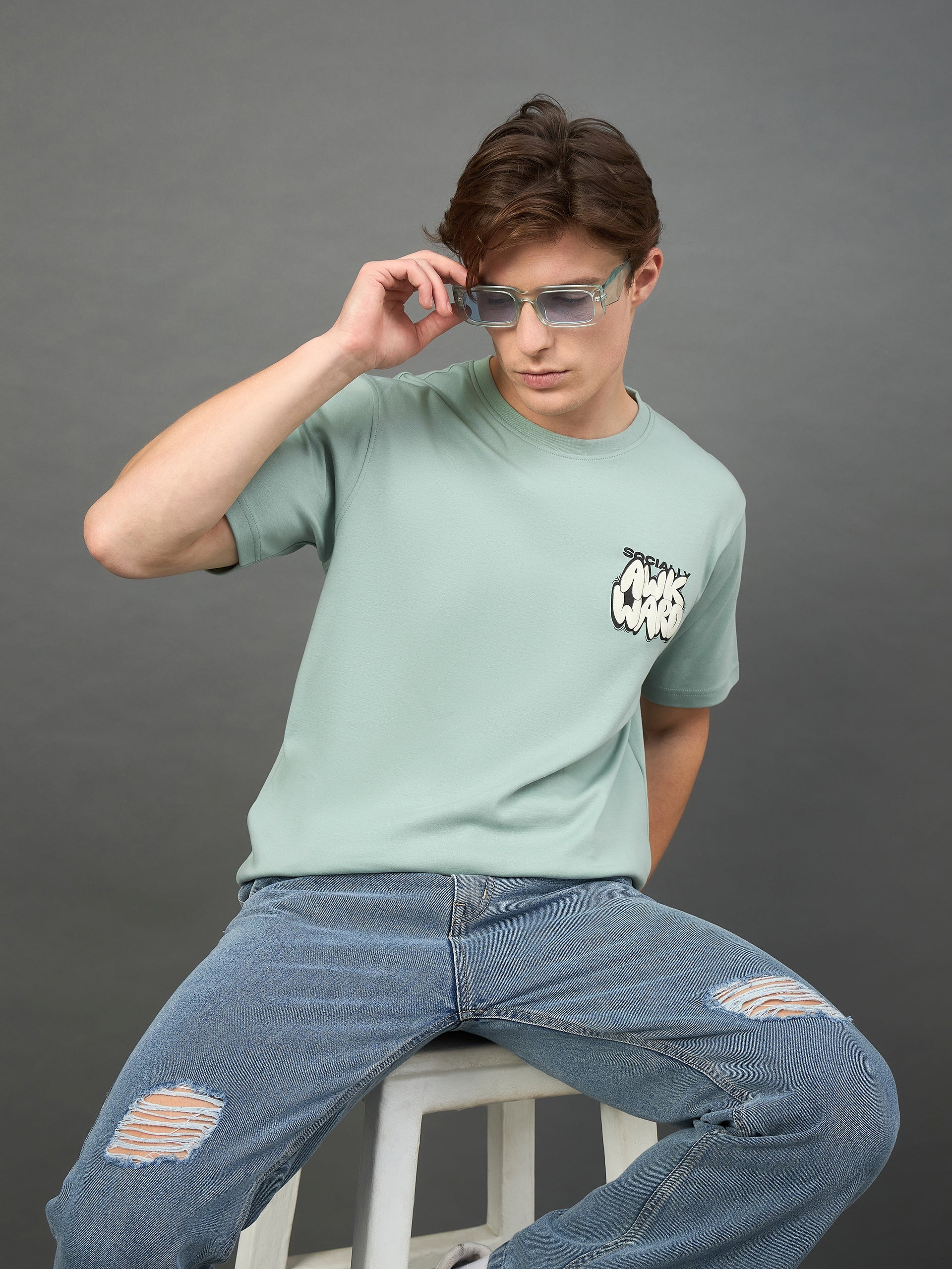 Green Printed T-Shirt
