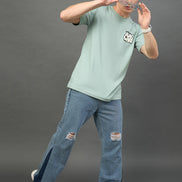 Green Printed T-Shirt