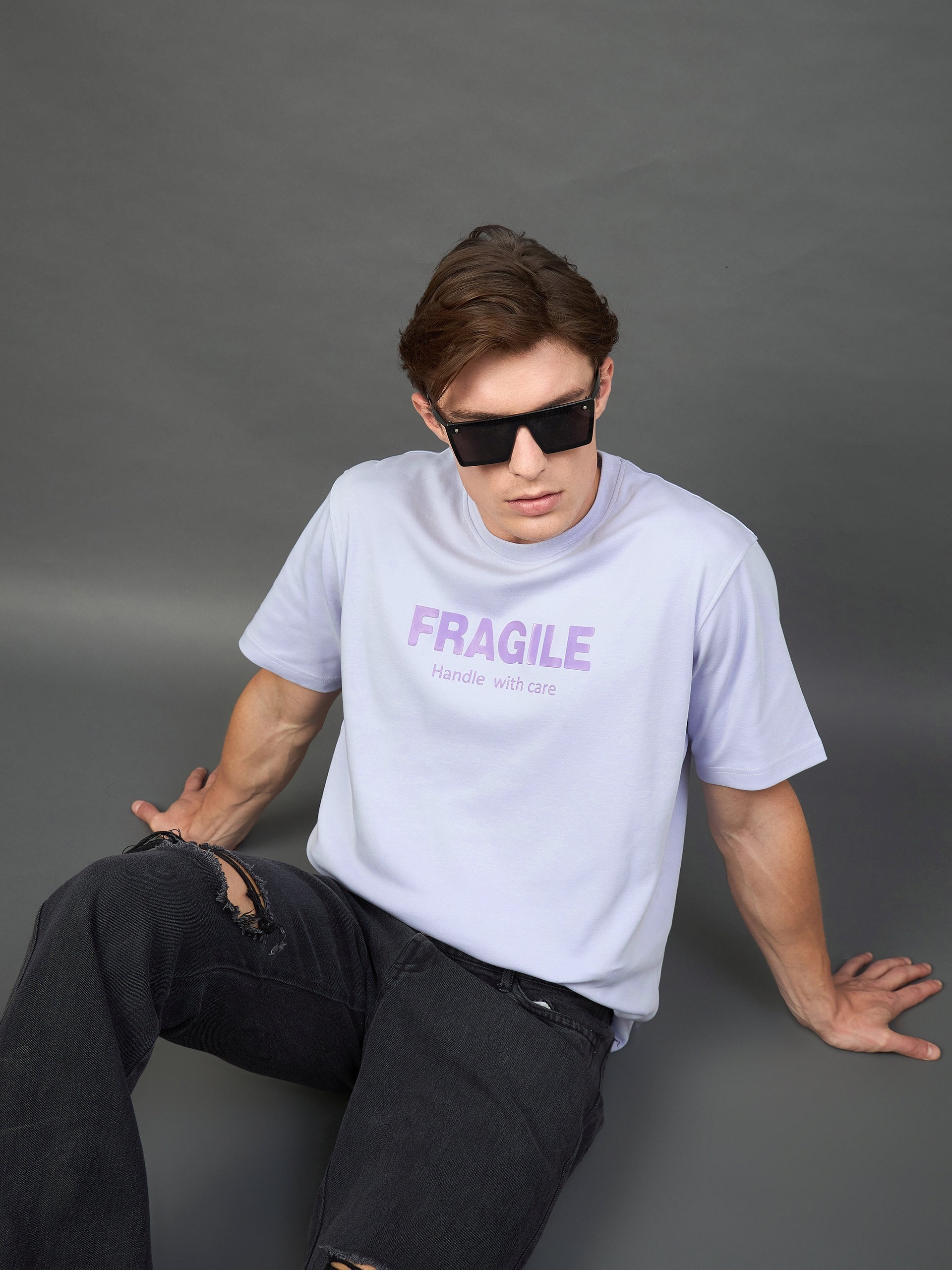 Lavender Printed T-Shirt